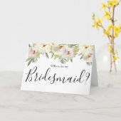 白フローラ結婚の花嫁カード カード (黄色い花)