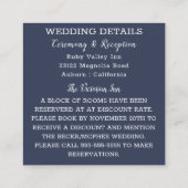 白フローラ結婚ズ エンクロージャーカード (裏面)