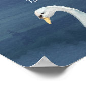 白フローラ結婚白鳥の夕食席表 ポスター (角)