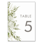 白フローラ結婚緑 テーブルナンバー (裏面)