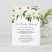 白フローラ葬祭告示録 招待状 (スタンド正面)