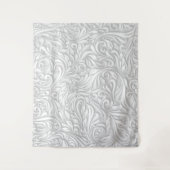 白フローラ タペストリー (正面)