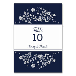 白フローラ テーブルナンバー