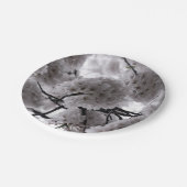 白フローラ ペーパープレート (アングル)