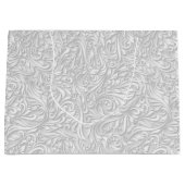 白フローラ ラージペーパーバッグ (正面)