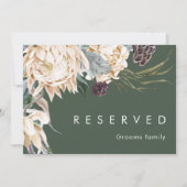 白フローラ |濃い緑の予約済み記号 (正面)