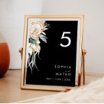 白フローラ |黒いテーブル番号 テーブルナンバー<br><div class="desc">私たちはこのホワイトフローラを設計した |黒いテーブル番号は、素朴な暗い熱帯を完成結婚させる。プロテア、ダリア、ドライロータスなどのボヘミアンの水の色の緑モダンと、そのボヘミアンの冬の花は、デザインは必ずあなたのムーディな、ミニマリストの黒と緑のテーマをオフに設定する。文字を変更し、写真を追加して自分の写真にする。また、コレクションの残りの部分を見て、あなたの全体を一緒に連れて来る調整アイテムを見つけることを確結婚認しなさい! https://www.zazzle.com/collections/white_floral_collection-119896729923706651</div>