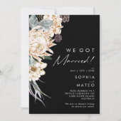 白フローラ | Black Elopmentのお知らせ 招待状 (正面)