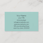 白プルメリア2 名刺 (裏面)