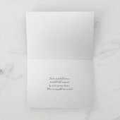 白プレートとシルバーウェア感謝していユー カード (内部)