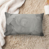 白ベゴニア枕 ランバークッション (ブランケット)