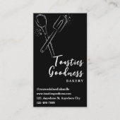 白ベーキング器黒ベーカリー 名刺 (正面)