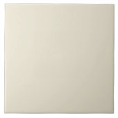 白ベージュのプレーン無地のカラー タイル (正面)