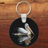 白ペリカン キーホルダー (正面)