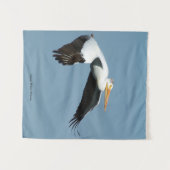 白ペリ素晴らしカン織物 タペストリー (正面(横))