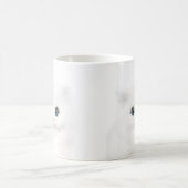白ペルシャ猫顔 コーヒーマグカップ (中央)
