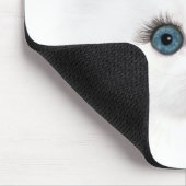 白ペルシャ猫顔 マウスパッド (コーナー)