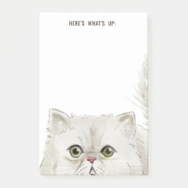 白ペルシャ猫 |アップまたはテキストはこちら ポストイット