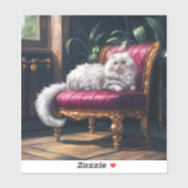 白ペルシャ猫 シール (シート)