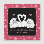 白ペルシャ猫(ハート) (正面)