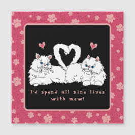 白ペルシャ猫(ハート)