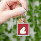 白ペルシャ語 キーホルダー (手)