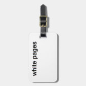 白ページ ラゲッジタグ (正面縦)