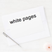 白ページ 長方形シール (封筒)