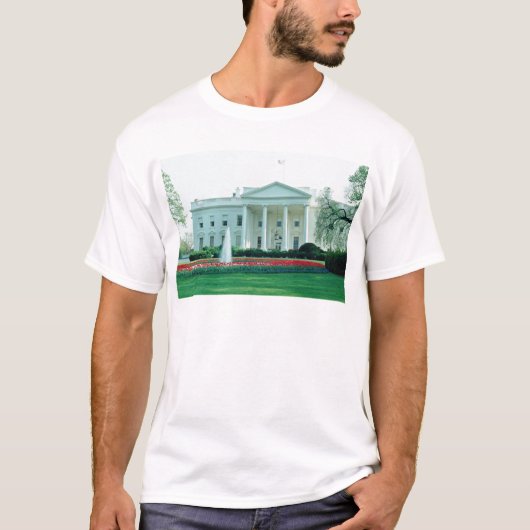 白ホワイトハウス、ワシントンD.C.、米国fl Tシャツ (正面)