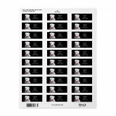 白ボクサー犬 ラベル (フルシート)