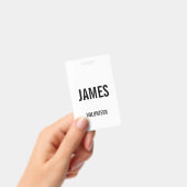 白ボランモダンティア名イベント情報バッジ バッジ (手持ち)