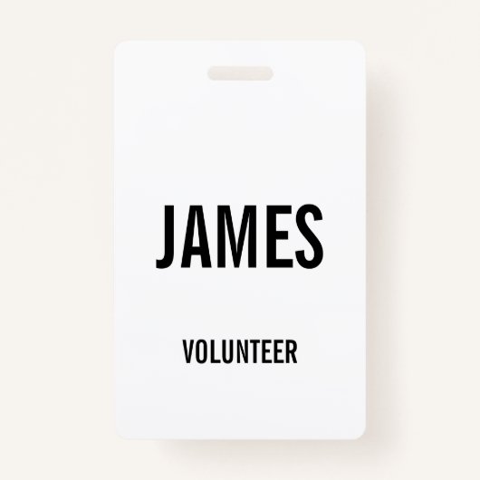 白ボランモダンティア名イベント情報バッジ バッジ (正面)