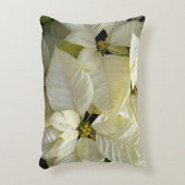 白ポインセチア訛り枕 アクセントクッション (正面(垂直))