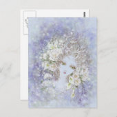 白ポストカードにフェード ポストカード (正面/裏面)