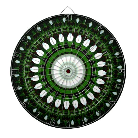 白マグノリアの目 ダーツボード (正面)