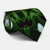 白マグノリアの目 ネクタイ (ロール)