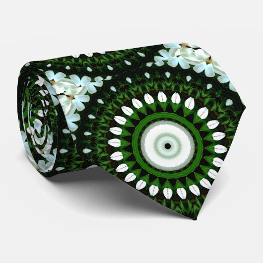 白マグノリアの目 ネクタイ (ロール)