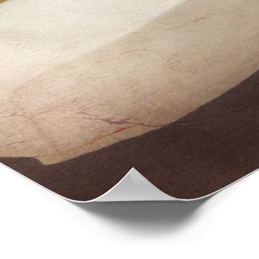 白マグノリアツリーフラワーフローラフラワーグレー ポスター (角)