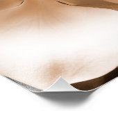 白マグノリア花セピア黒背景 フォトプリント            (角)