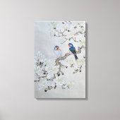 白マグノリア キャンバスプリント (正面)