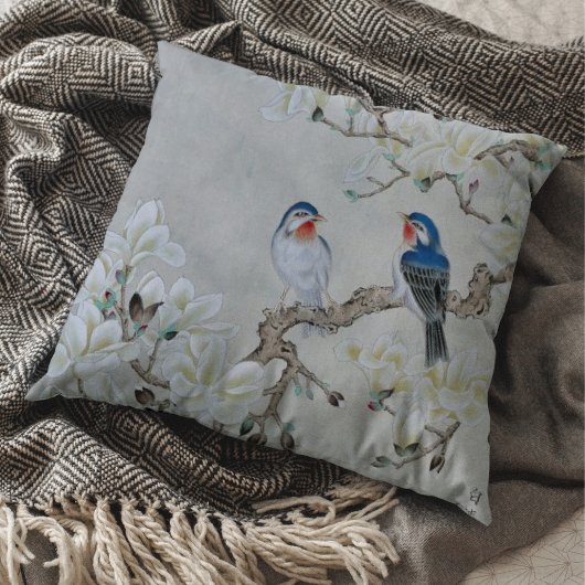 白マグノリア クッション