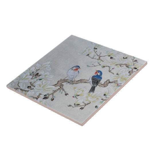 白マグノリア タイル (側面)