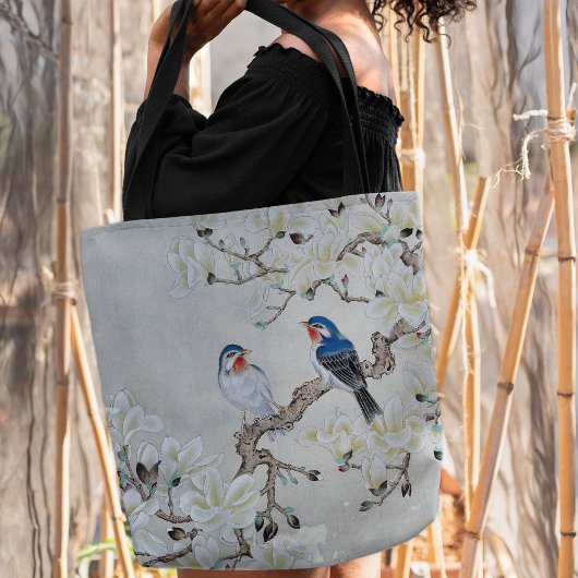 白マグノリア トートバッグ