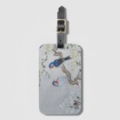 白マグノリア ラゲッジタグ (正面縦)