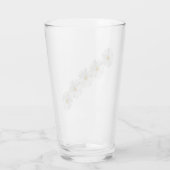 白マルゲライトデイジー花 タンブラーグラス (裏面)