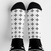 白マルチーズ十字架,セントジョン,マルタ国旗/記号 ソックス (上部)