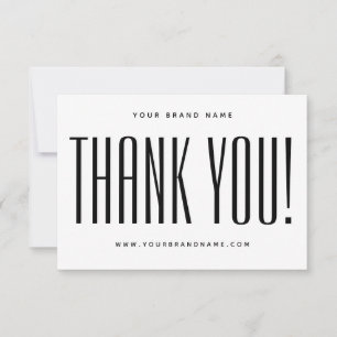 白ミニマシンプルリストサンキューカード サンキューカード