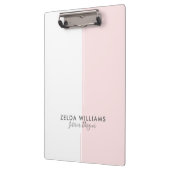 白ミニマルとピンクの幾何形状と線 クリップボード (左)