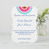 白ミニマルとピンクインスパイアス結婚の セーブザデート (スタンド正面)