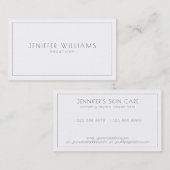 白ミニマルと灰色のフレシンプルーム 名刺 (正面/裏面)